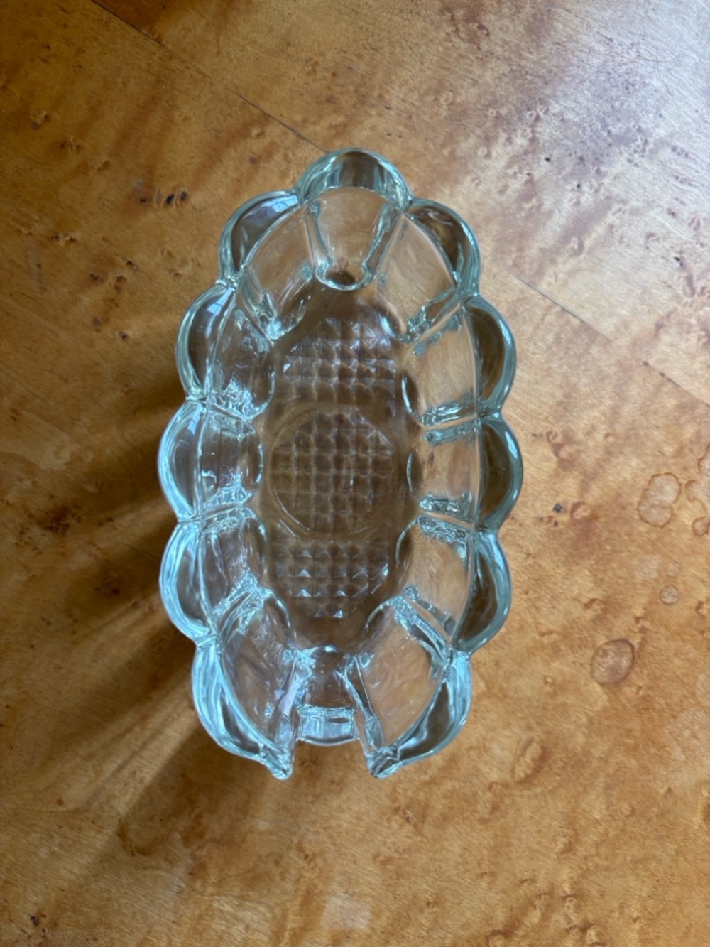 Princess House glass utensil holder